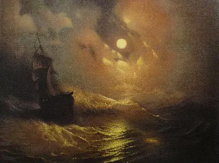 والپیپر ماهیگیران در دریا اثر رامبرانت برای علاقمندان به نقاشی کلاسیک