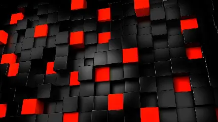 پس زمینه الگوهای تکراری جذاب در چیدمان بلوک های قرمز و سیاه