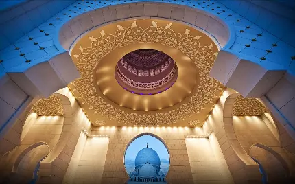 تصویر استوک معماری اسلامی مورد استفاده در مساجد و مدارس اسلام