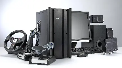 تصویر قطعات سخت افزاری رایانه و کامپیوتر 
