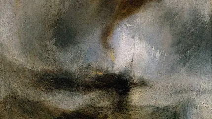 عکس استوک رایگان و با کیفیت نقاشی خشم آسمان ویلیام ترنر