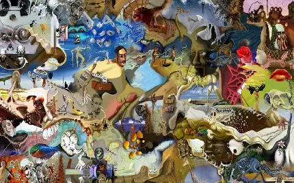 والپیپر زیبا از اثار نقاشی های مشهور سالوادور دالی
