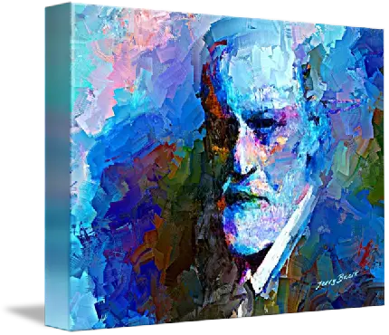 دانلود عکس تابلو نقاشی دکتر زیگموند فروید روانشناس و عصب شناس معروف اتریشی 