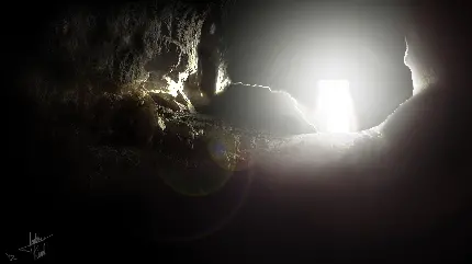 عکس غار تاریک و ترسناک خارق العاده و زیبا برای صفحه کامپیوتر 