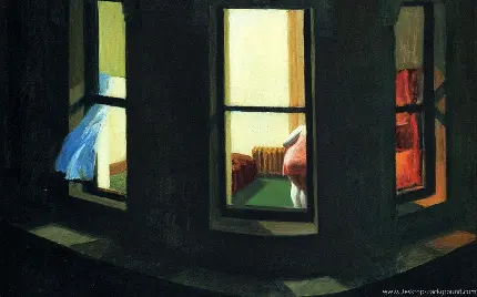 نقاشی ادوارد هاپر – پنجره های شبانه، 1928 |  مدرن آمریکایی در نمایشگاه MoMA