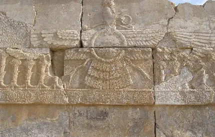 تصویر پر بهر در دیواره های تخت جمشید نماد معماری ایرانی