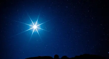 والپیپر شیک از آسمان شب و ستاره ی چشمک زن برای مانیتور مربعی LCD
