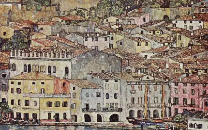دانلود بک گراند نقاشی معروف و شناخته شده اثر گوستاو کلیمت