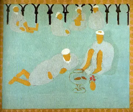 اثر هنری Arabian coffee house 1913 از Henri Matisse