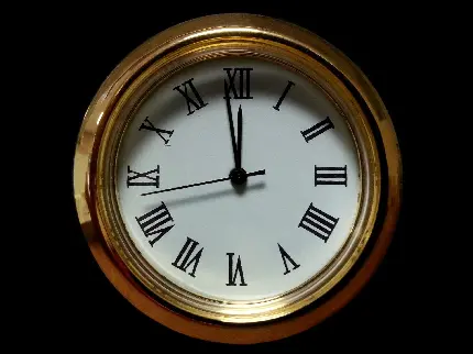 ساده ترین عکس پروفایل ساعت clock با قاب مسی براق New