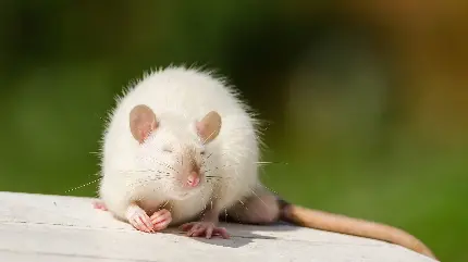 دانلود عکس کیوت و بامزه موش سفید کوچولو برای پروفایل 