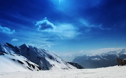 دانلود بکگراند جذاب و قشنگ از آسمان زمستانی 