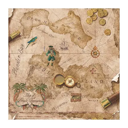 عکس نقشه گنج واقعی پیدا شده در جزیره اوریافوس 