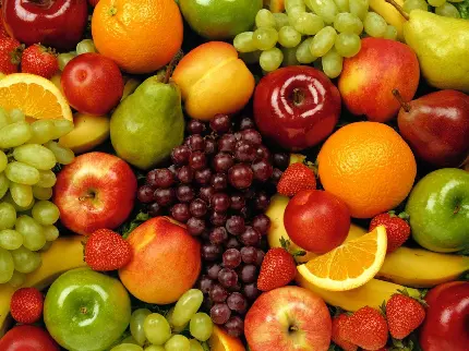 عکس میوه های خوشمزه و رنگارنگ برای یک میان وعده سالم