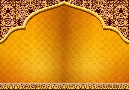 عکس پس زمینه طلایی با طراحی اسلامی برای ایجاد عکس نوشته مذهبی