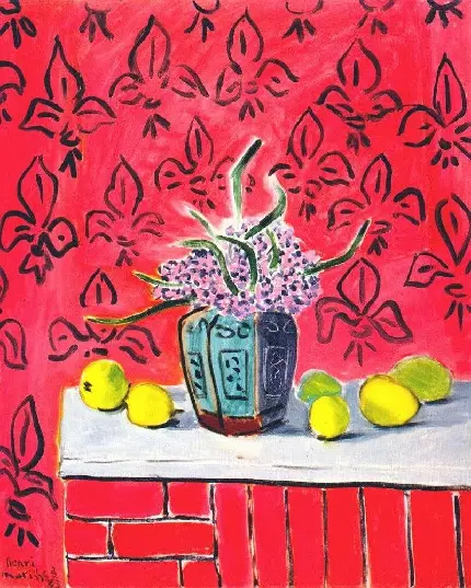 نقاشی هنری Still Life With Lemons از هنری ماتیس Henri Matisse نقاش و مجسمه ساز فرانسوی