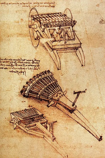 طرح اولیه مراحل اختراع و ساختن ربات مکانیزه توسط لئوناردو داوینچی