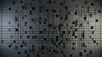 زیباترین تصویر زمینه سه بعدی کامپیوتر به رنگ خاکستری براق