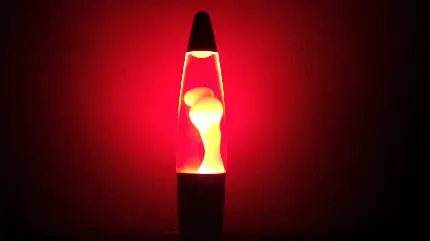 تصویر استوک چراغ گدازه ای با نوردهی دلنشین و زیبا 