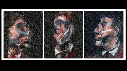 تابلو نقاشی سه گانه نقاشی های فرانسیس بیکن - مینالی