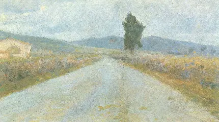 عکس هنری The Tuscan Road Art Print اثر آمادئو مودیلیانی