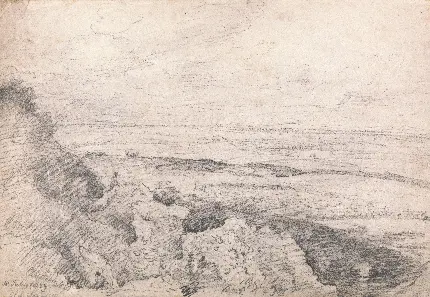 پیش نقاشی دفترچه جان کانستبل نقاش انگلیسی سبک رمانتیک 