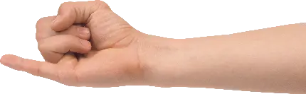 تصویر PNG پی ان جی دست در حالت قول دادن با انگشت کوچک یا پینکی فینگر 
