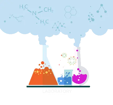 دانلود عکس گرافیکی پی ان جی png شیک و خاص با موضوع شیمی 