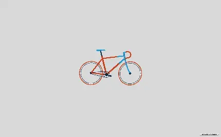 عکس استوک مینیمالی دوچرخه کیوت و کوچولو مناسب چاپ پوستر