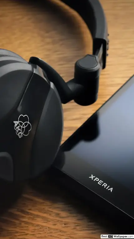 چاپ پوستر بکگراند شیک و جذاب هدفون و موبایل برای سونی اکسپریا 5