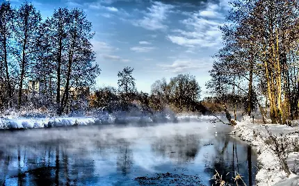 تصویر استوک زمستانه طبیعت خاص و زیبا مناسب چاپ بدون افت کیفیت 
