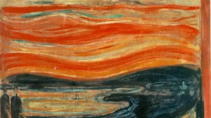 تابلو نقاشی هنری اثر ادوارد مونک نقاش معروف قرن بیستم