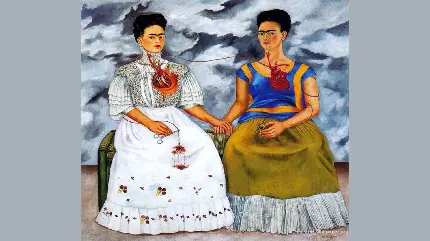 نقاشی دو فریدا 1939 توسط فریدا کالو (لاس دوس فریداس)
