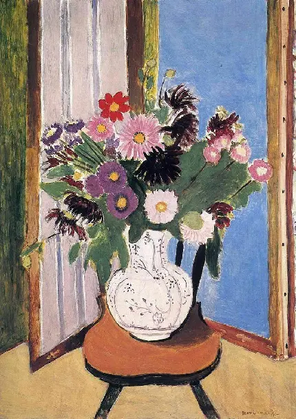 اثر هنری Daisies in 1919 رنگ روغن از Henri Matisse