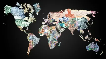 تصویر قاره و کشور ها به همراه پول هایشان 
