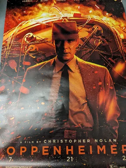 عکس خفن کاور تبلیغاتی فیلم oppenheimer از کریستوفر نولان با کیفیت بالا 