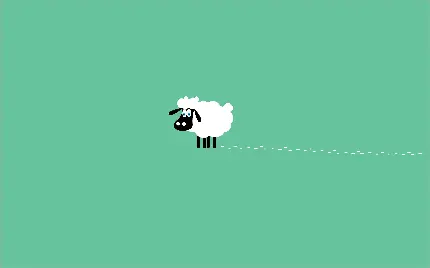دانلود عکس کیوت و بامزه گوسفند گوگولی مینیمال برای والپیپر و پروفایل 