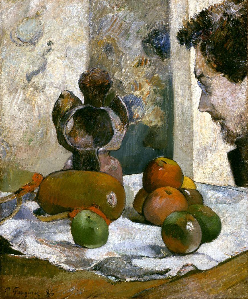 دانلود عکس استوک هنری میوه ها از آثار پل گوگن نقاش و تندیس گر مشهور فرانسوی 