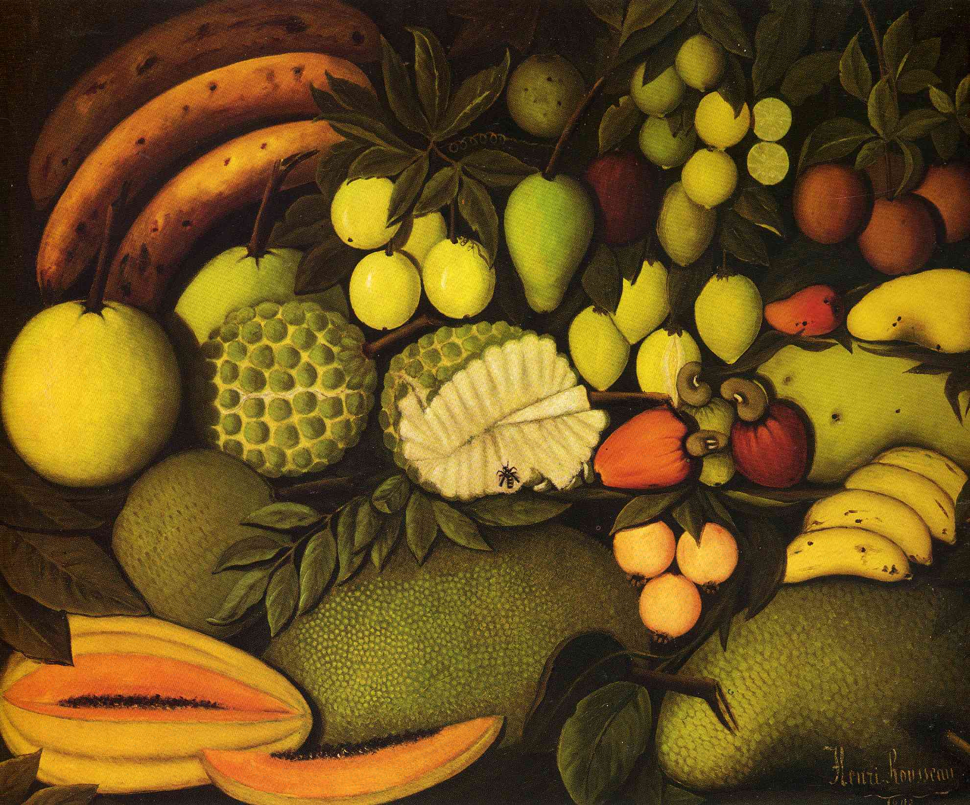 تصویر بسیار زیبا و جذاب میوه جات یا میوه ها The fruits از آنری روسو