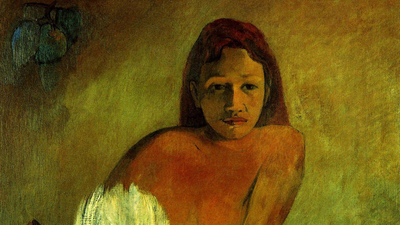 عکس آخرین نقاشی پل گوگن به نام لا اورانا ماریا 
