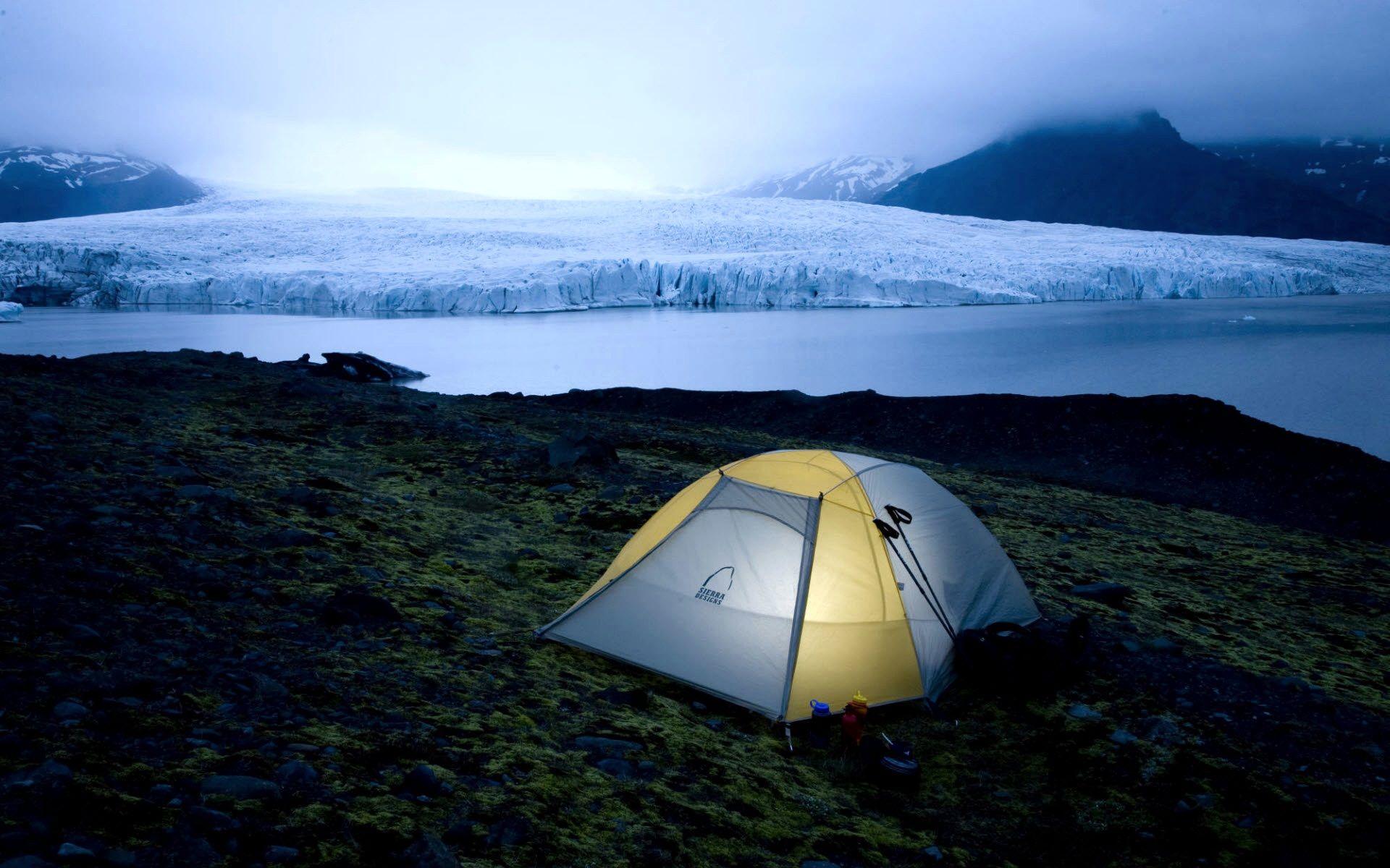 بک گراند کمپ داخل چادر و دریاچه تماشایی برای دانلود رایگان 
