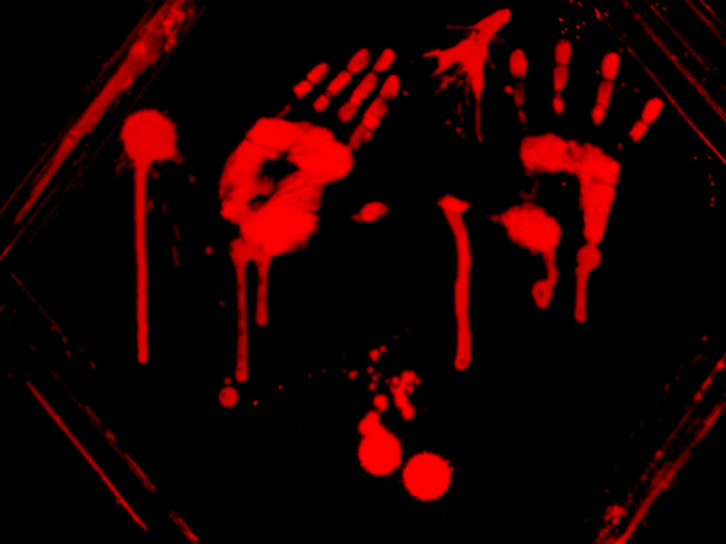 عکس استوک طرح کاملا رایگان‌ دست خونی با زمینه مشکی 