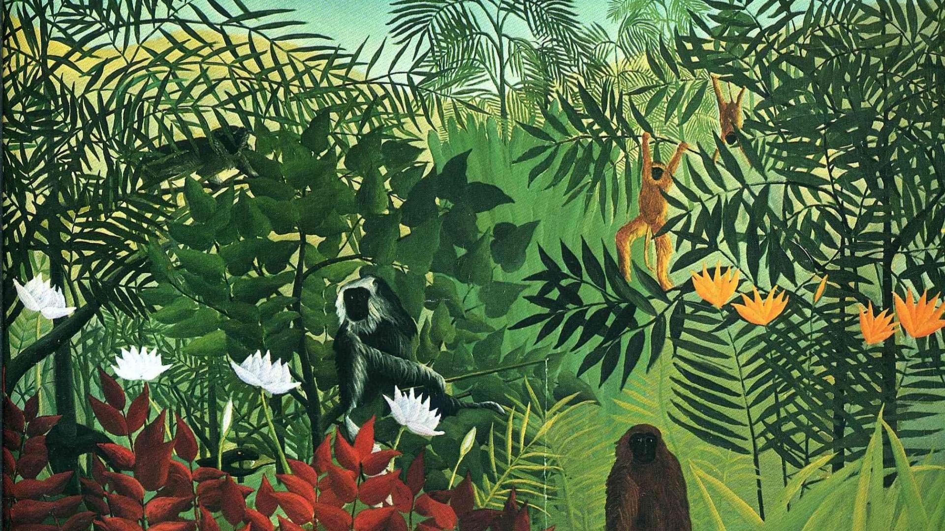 نقاشی جنگل آریاس جذاب ترین اثر آنری روسو با کیفیت بالا 
