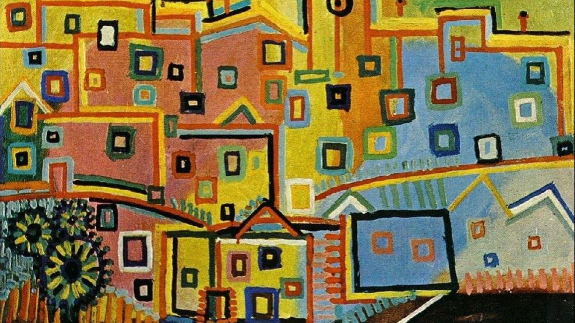 از نقاشی های پیکاسو که از خانه های شهر کشیده شده