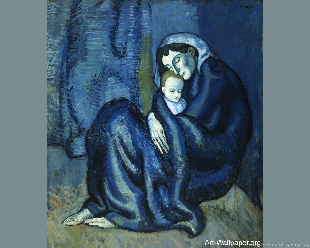 مادر و کودک 1902 اثر پابلو پیکاسو