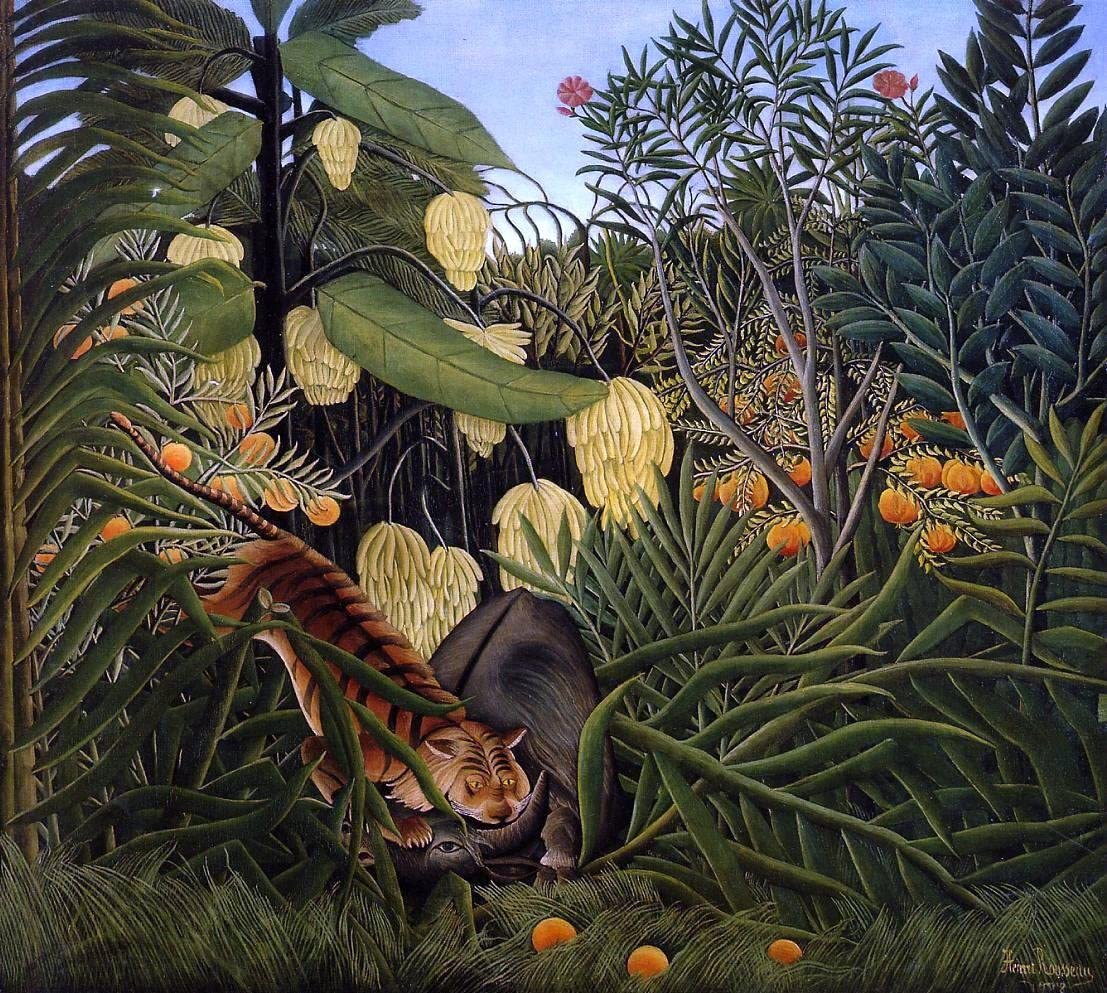 تصویر رایگان نقاشی مشهور آنری روسو به نام جنگل رویاها 