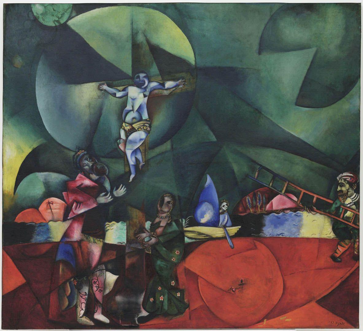 عکس نقاشی اثر مارک شاگال در سبک اکسپرسیونیسم 