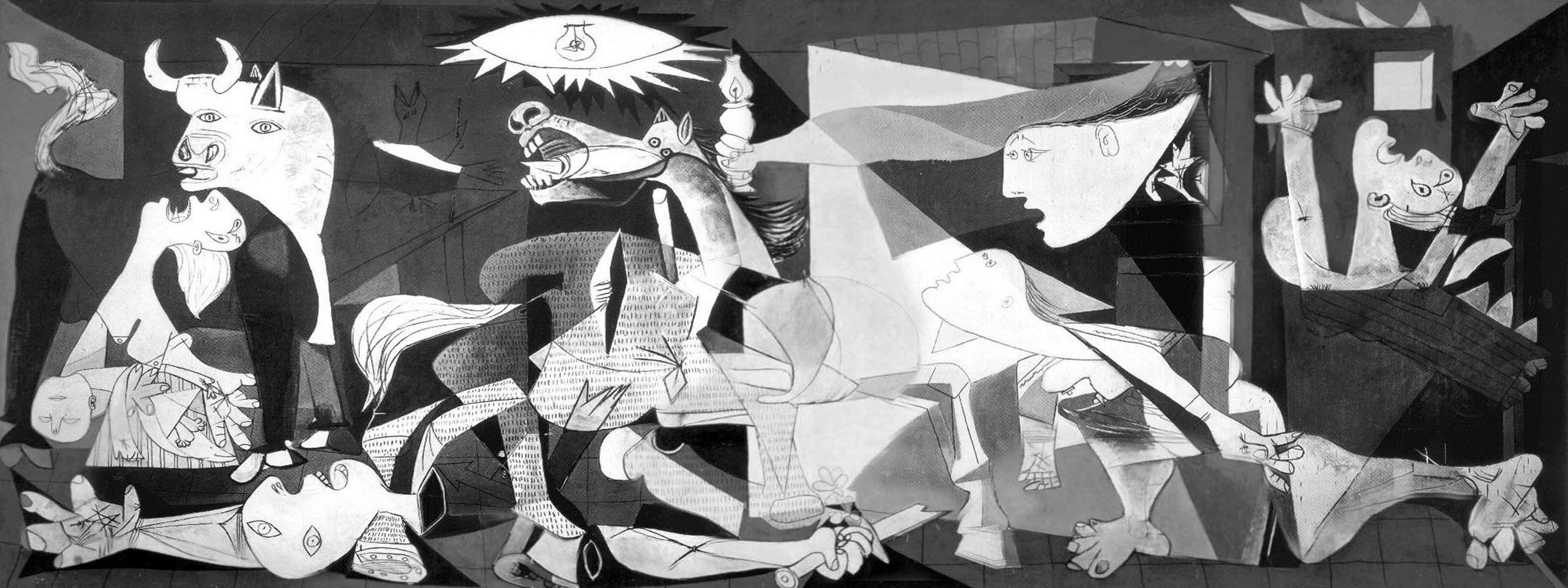 عکس نقاشی پیکاسو به نام اثر شاهکار گرانیکا 