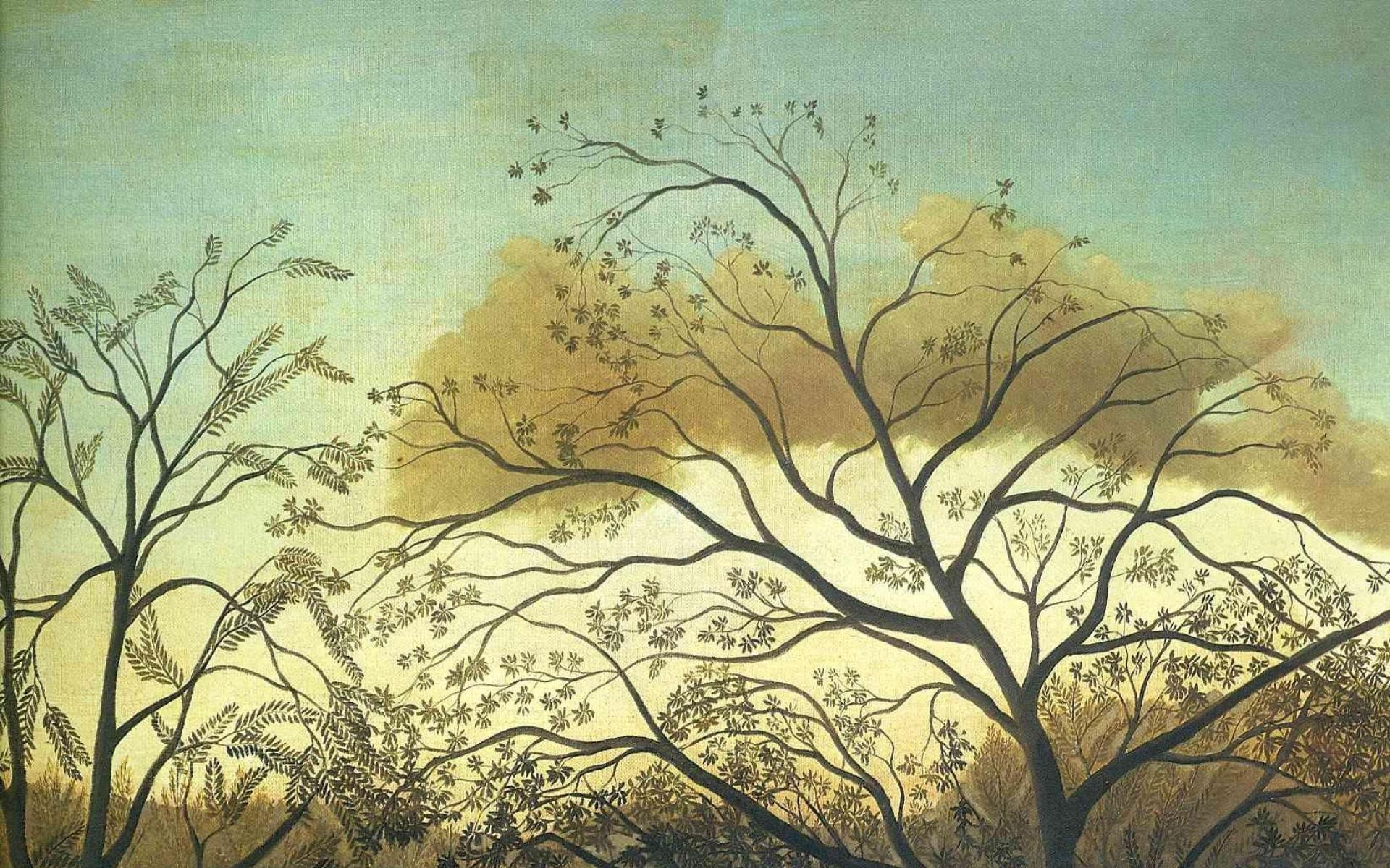 زیباترین نقاشی آنری روسو به نام قرارگاه ملاقات با کیفیت بالا 