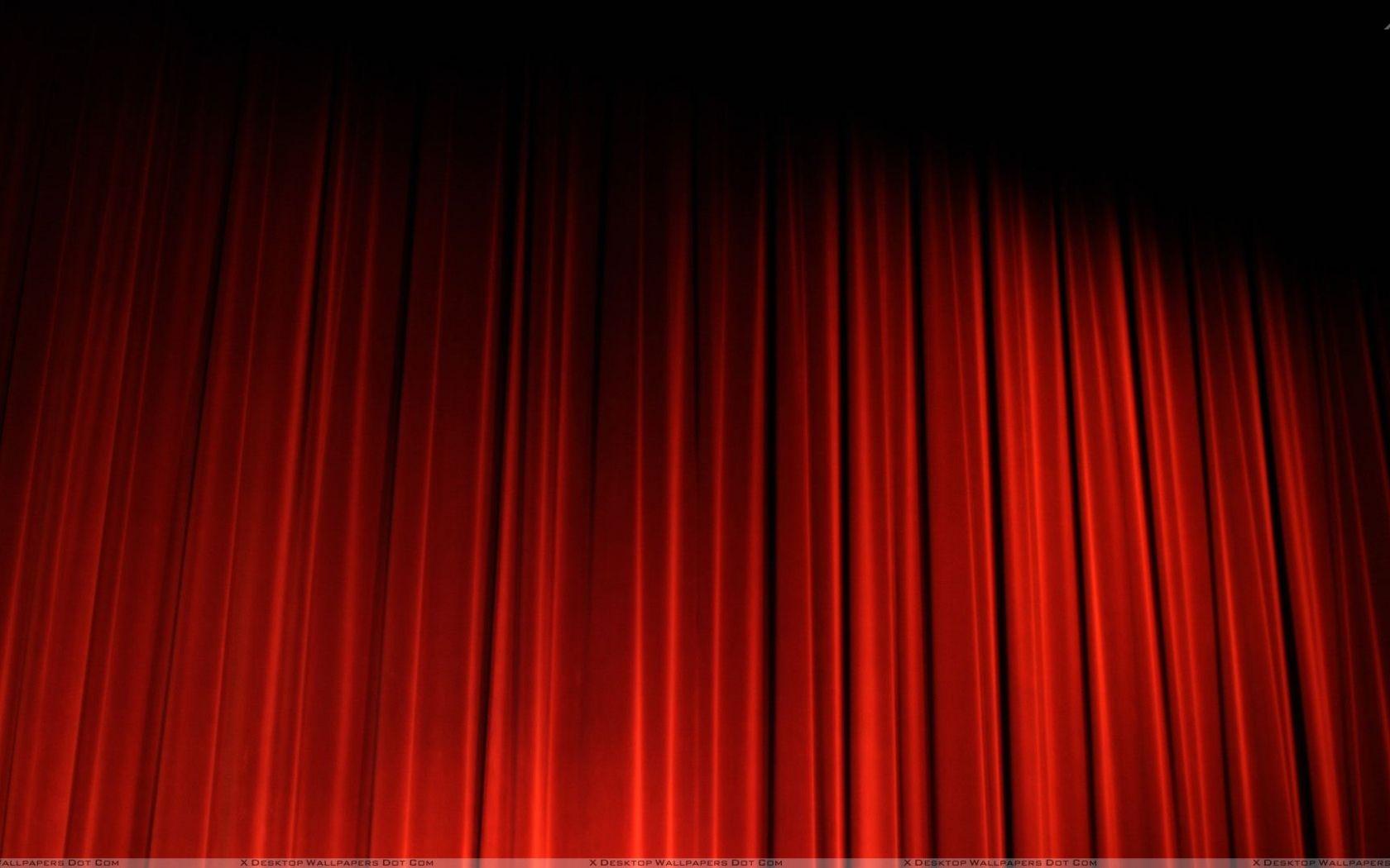عکس زیبا و بک گراند پرده سرخ صحنه نمایش سالن تئاتر فول اچ دی 